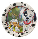 Disney 101 Kiskutya Play papírtányér 8 db-os 23 cm, J-PNN81330