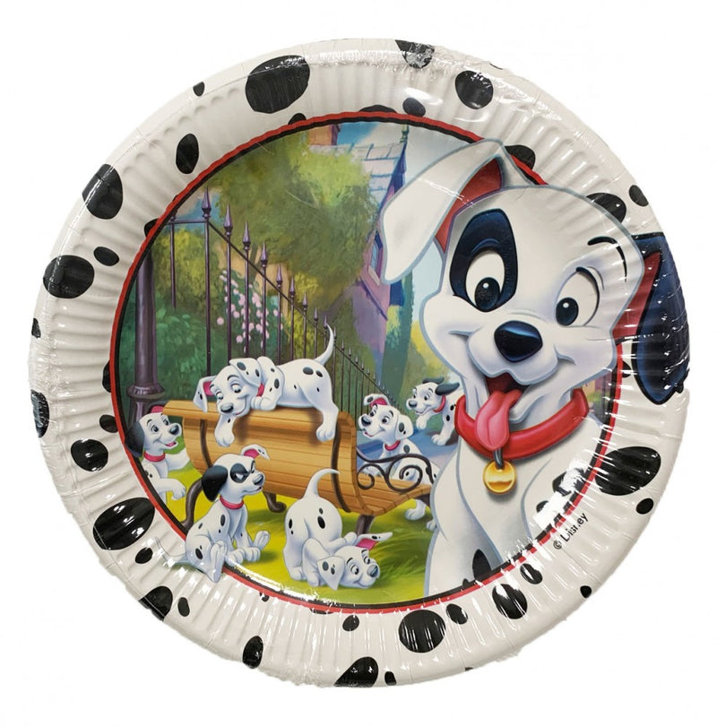 Disney 101 Kiskutya Play papírtányér 8 db-os 23 cm, J-PNN81330