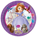 Disney Szófia Friends papírtányér 8 db-os 23 cm, J-PNN82001