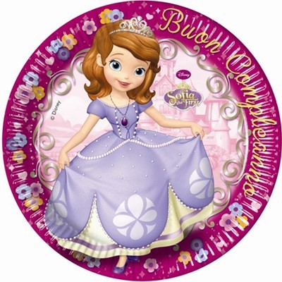 Disney Szófia First papírtányér 8 db-os 23 cm, J-PNN84497