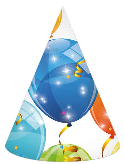 Lufis Sparkling parti kalap, csákó 6 db-os, J-PNN88157