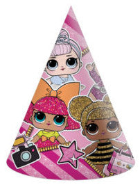 LOL Surprise Glitterati parti kalap, csákó 6 db-os, J-PNN90865