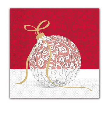 Karácsonyi Elegant Xmas Ball szalvéta 20 db-os 33x33 cm, J-PNN91863