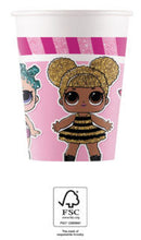 LOL Surprise Glitterati papír pohár 8 db-os 200 ml FSC, J-PNN93469