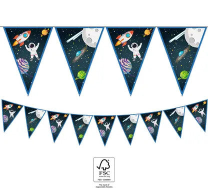 Űr Rocket Space zászlófüzér FSC 2,3 m, J-PNN93739
