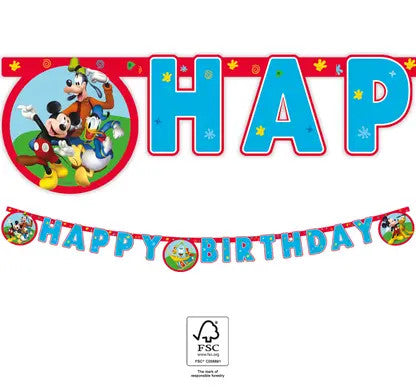Disney Mickey Rock the House Happy Birthday felirat FSC 2 m, J-PNN93827
