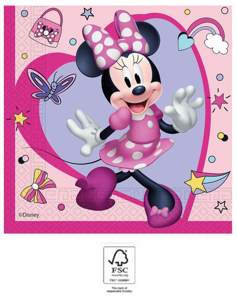 Disney Minnie Junior szalvéta 20 db-os 33x33 cm FSC, J-PNN93832