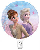 Disney Jégvarázs Wind papírtányér 8 db-os 20 cm FSC, J-PNN94052