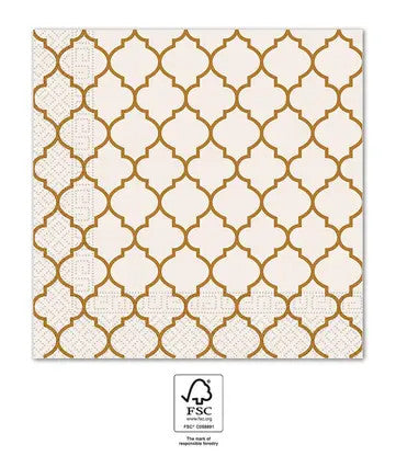 Barna Brown Tiles szalvéta 20 db-os 33x33 cm FSC, J-PNN94136