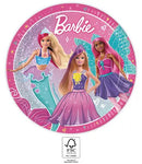Barbie Fantasy papírtányér 8 db-os 23 cm FSC, J-PNN94566