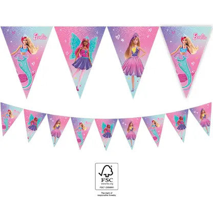 Barbie Fantasy zászlófüzér FSC 2,3 m, J-PNN94569