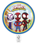 Pókember Spidey papírtányér 8 db-os 23 cm FSC, J-PNN94876