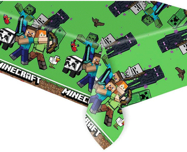 Minecraft Green műanyag asztalterítő 120x180 cm, J-PNN95444