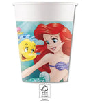 Disney Hercegnők, Ariel Curious papír pohár 8 db-os 200 ml FSC, J-PNN95456