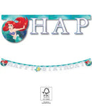 Disney Hercegnők, Ariel Curious Happy Birthday felirat FSC 2 m, J-PNN95460