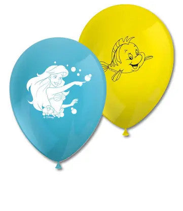 Disney Hercegnők Ariel Curious léggömb, lufi 8 db-os, J-PNN95461