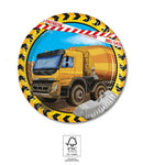 Építkezés Grabber papírtányér 8 db-os 20 cm FSC, J-PNN95468