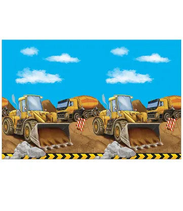 Építkezés Grabber műanyag asztalterítő 120x180 cm, J-PNN95471