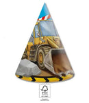 Építkezés Grabber parti kalap, csákó 6 db-os FSC, J-PNN95472