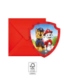 Mancs Őrjárat Rescue Heroes party meghívó 6 db-os FSC, J-PNN95602