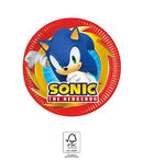 Sonic a sündisznó Sega papírtányér 8 db-os 20 cm FSC, J-PNN95646