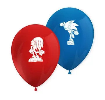 Sonic a sündisznó Sega léggömb, lufi 8 db-os, J-PNN95653