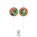 Minecraft Green papír szívószál, 4 db-os szett FSC, J-PNN95663