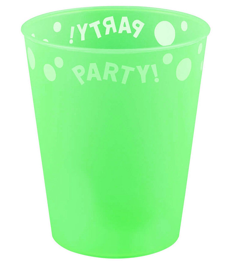 Green Fluorescent, Zöld micro prémium műanyag pohár 250 ml, J-PNN96049