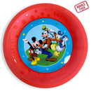 Disney Mickey Rock the House micro prémium műanyag lapostányér 4 db-os szett 21 cm, J-PNN96261