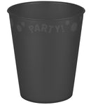 Black, Fekete micro prémium műanyag pohár 250 ml, J-PNN96497