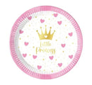 Hercegnők Little Princess papírtányér 8 db-os 20 cm FSC, J-PNN96604