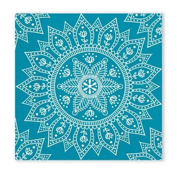 Mandala Petrol White szalvéta 20 db-os, 33x33 cm FSC, J-PNN96634