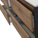 Porto 120 alsó fürdőszoba bútor mosdóval antracit-country tölgy színben