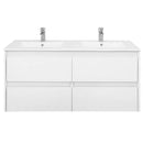 Porto 120 alsó fürdőszoba bútor mosdóval fehér színben