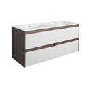 Porto 120 alsó szekrény mosdóval rauna szil-fehér