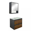 Porto 60 komplett fürdőszoba bútor antracit-country tölgy színben