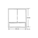 Porto 60 komplett fürdőszoba bútor antracit-country tölgy színben