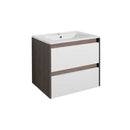 Porto 60 alsó szekrény mosdóval rauna szil-fehér