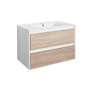 Porto 80 alsó szekrény mosdóval fehér-sonoma tölgy