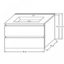 Porto 80 alsó szekrény mosdóval sonoma tölgy-fehér