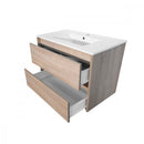 Porto 80 alsó fürdőszoba bútor mosdóval sonoma tölgy színben