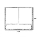 Porto 80 komplett fürdőszoba bútor fehér színben