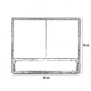 Porto 80 komplett fürdőszoba bútor rauna szil színben