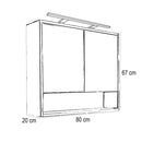 Porto 80 komplett sonoma tölgy-fehér