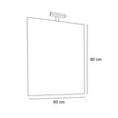 Porto Prime 60 komplett fürdőszoba bútor fehér színben