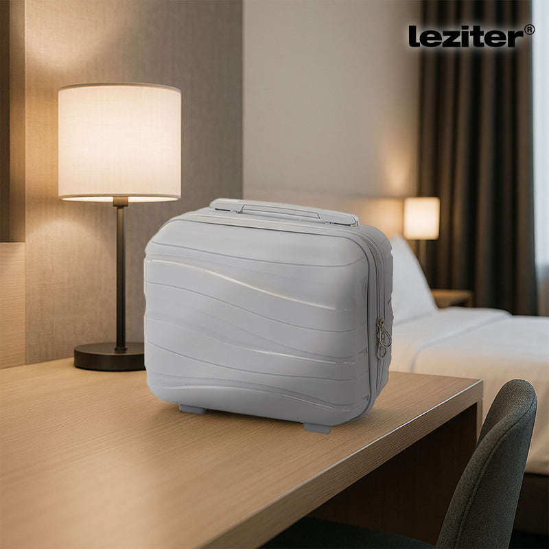 TraveLux Voyager kisméretű kézi bőrönd keményfedeles 26x31x14 cm szürke