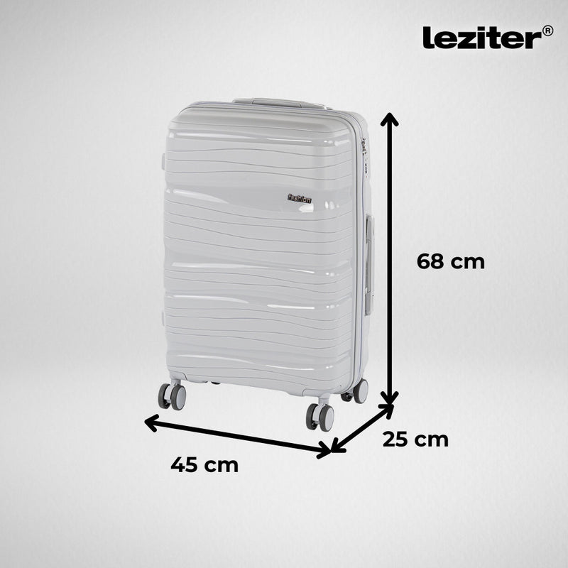 TraveLux Voyager közepes bőrönd keményfedeles 68x45x25 cm szürke