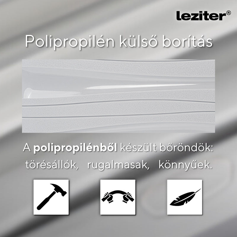 TraveLux Voyager közepes bőrönd keményfedeles 68x45x25 cm szürke