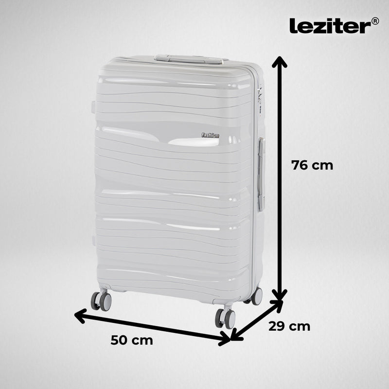 TraveLux Voyager nagy bőrönd keményfedeles 50x78x30 cm szürke