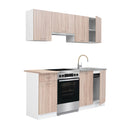 Praktik 180 konyhabútor, fehér korpusz, sonoma tölgy front